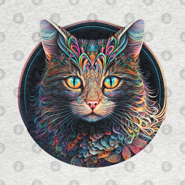 Mandala cat by ArgonArtist